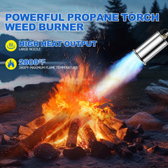 DORLOTI torch in use removing weeds showing efficient heat application benefit