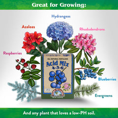 Down To Earth product label closeup showing N‑P‑K 4‑3‑6 and usage guidance