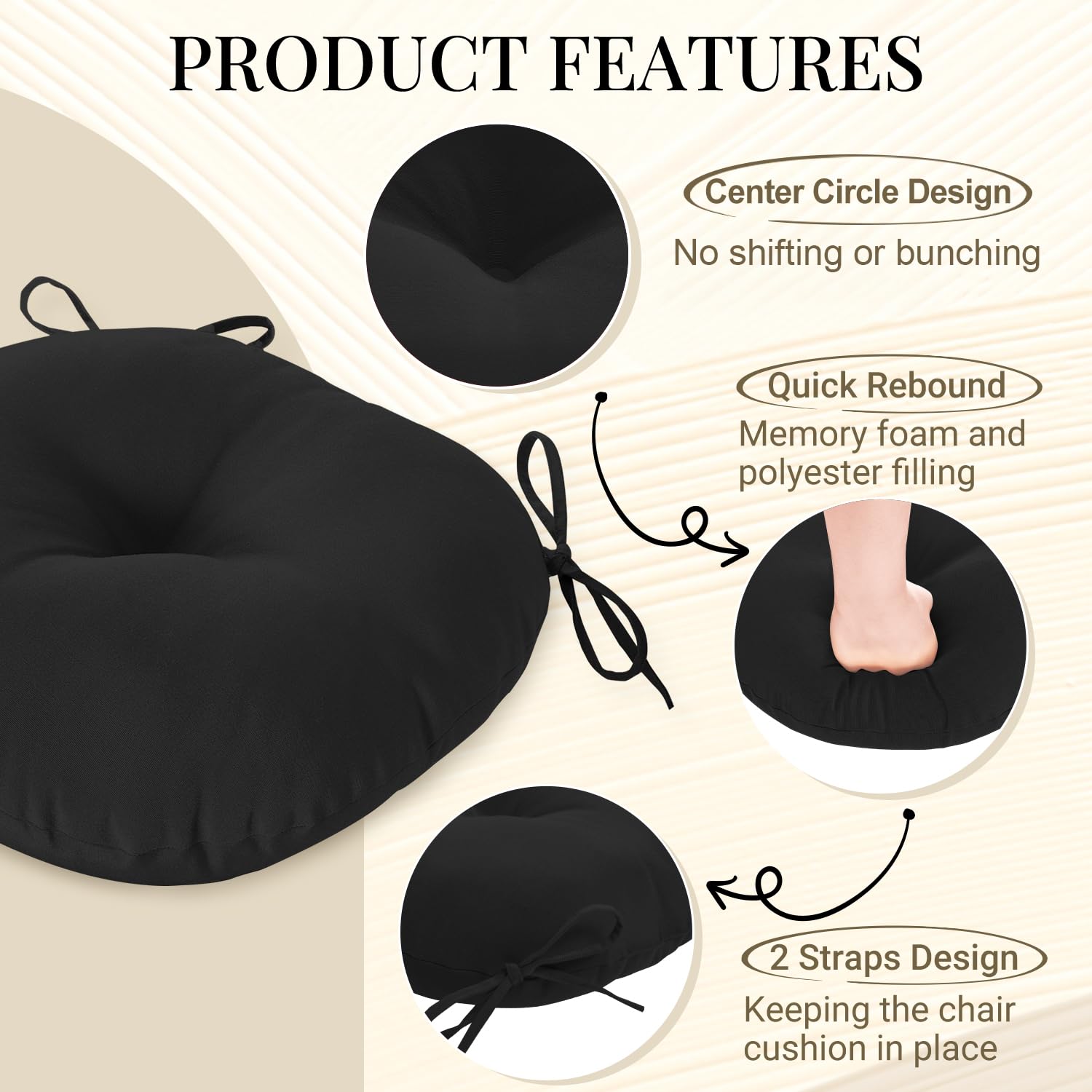 downluxe memory foam cross section demonstrating supportive, pressure-relieving core