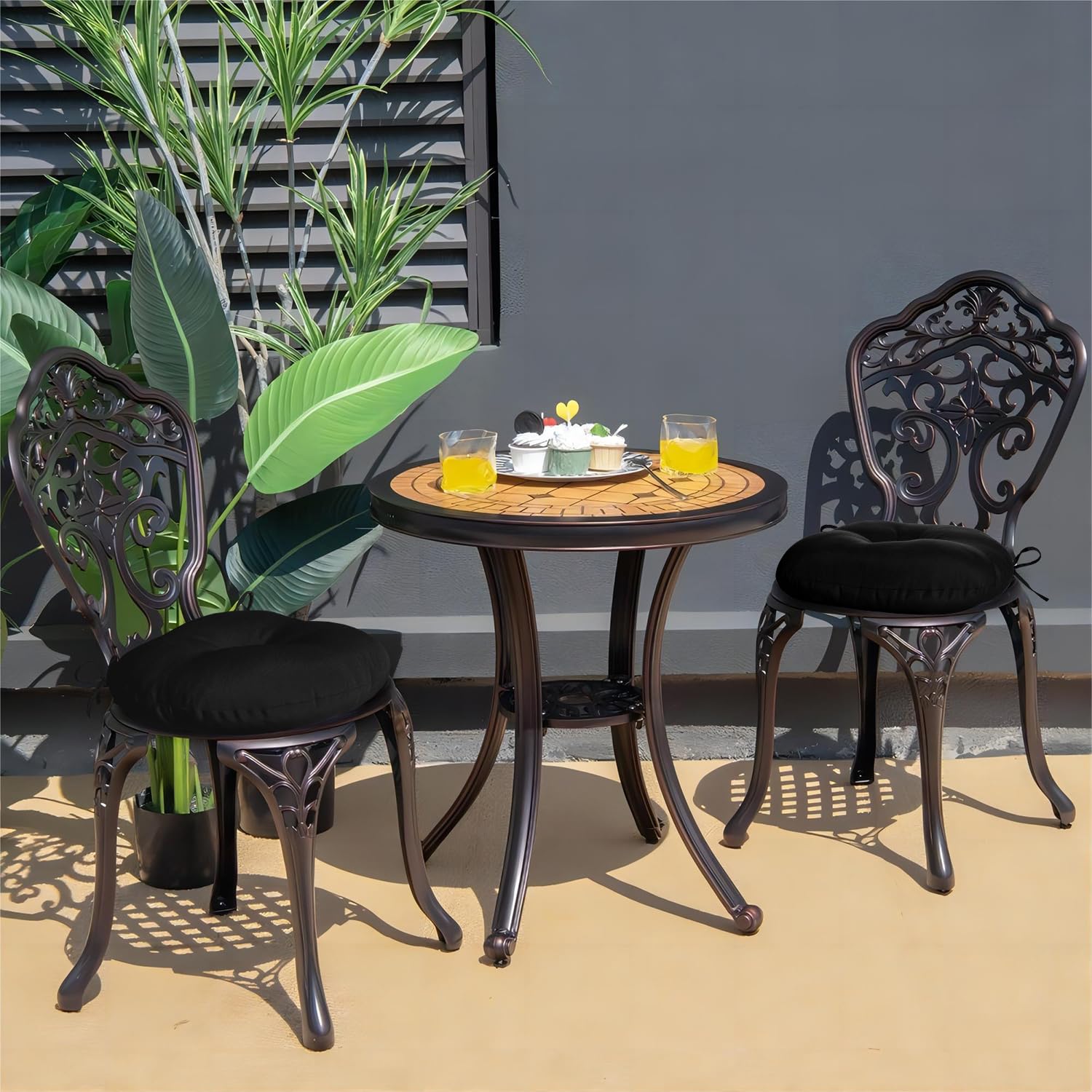 downluxe scale comparison with chair and ruler illustrating true 15 inch size