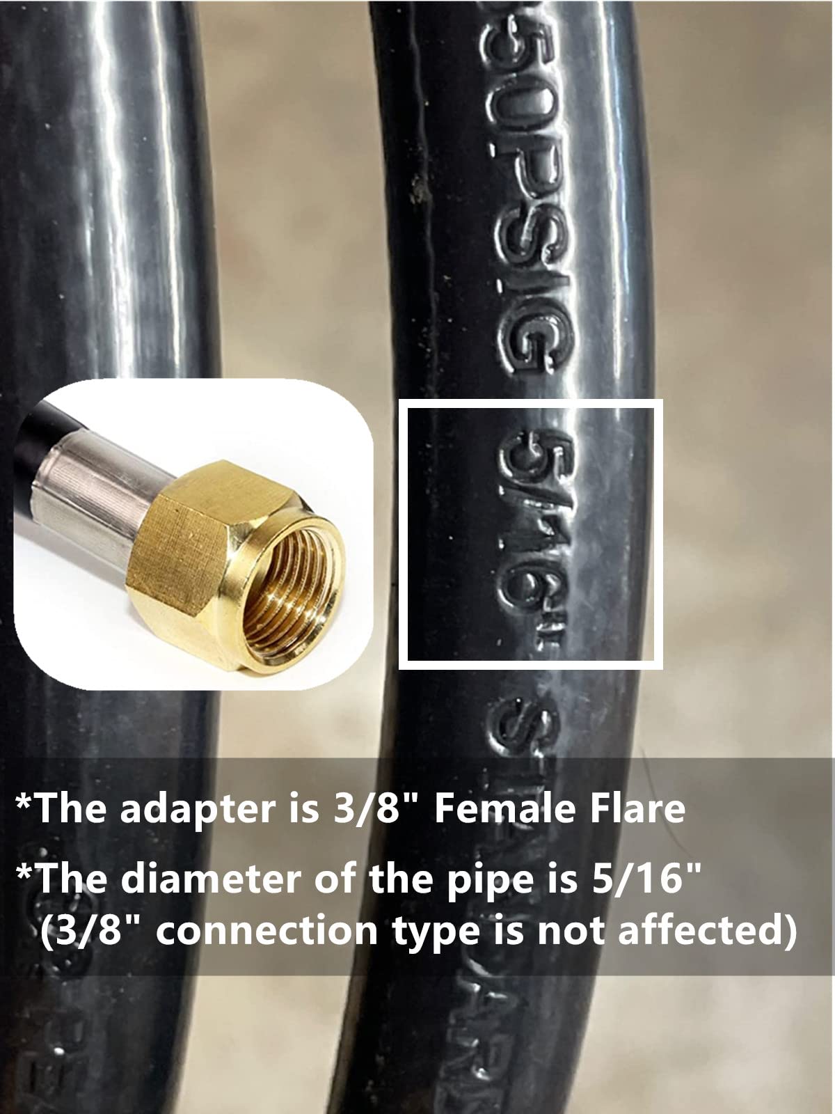 DOZYANT hose in outdoor patio setup highlighting safer tank placement