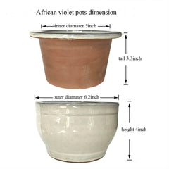 Dphagesy unglazed inner pot closeup showing porous surface for wicking