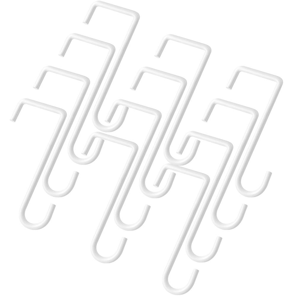 Dpyrrhic packaged 12 white hooks showing neat storage and instant use benefit