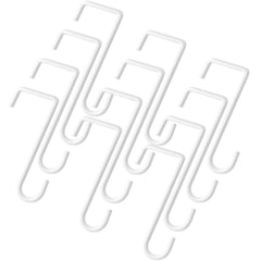 Dpyrrhic packaged 12 white hooks showing neat storage and instant use benefit