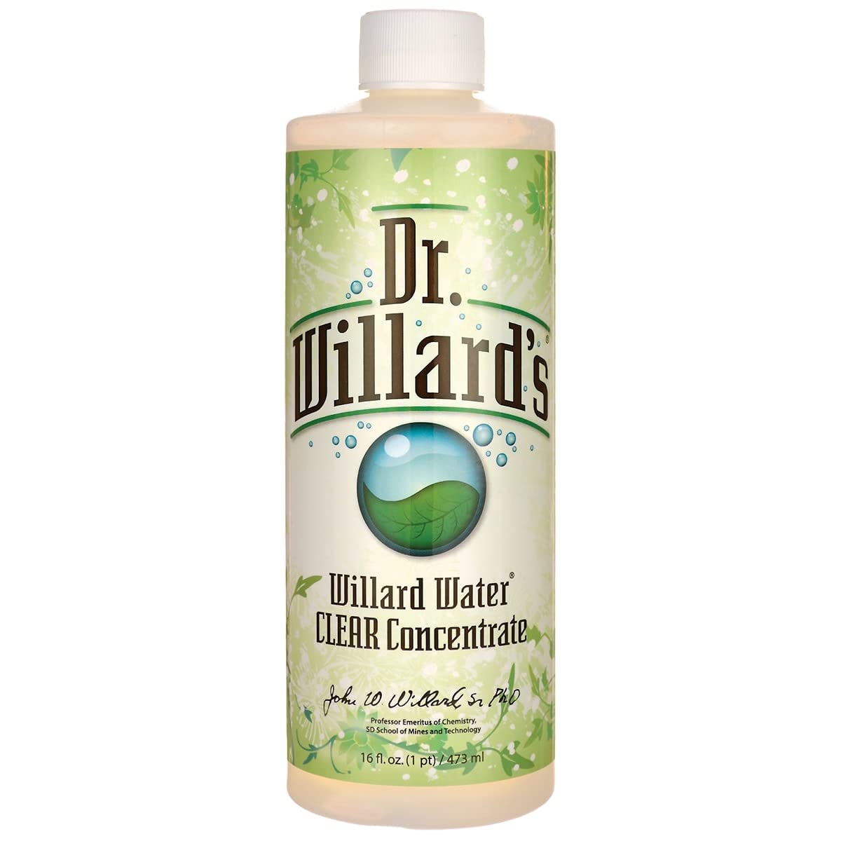 Dr. Willard's bottle front packaging showing label and model for easy identification