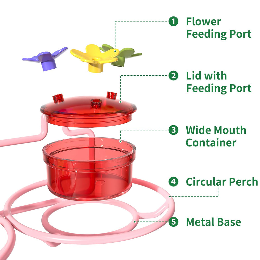 Dreamdrawer feeder held in hand for size comparison highlighting the compact 2-ounce bottles and easy handling