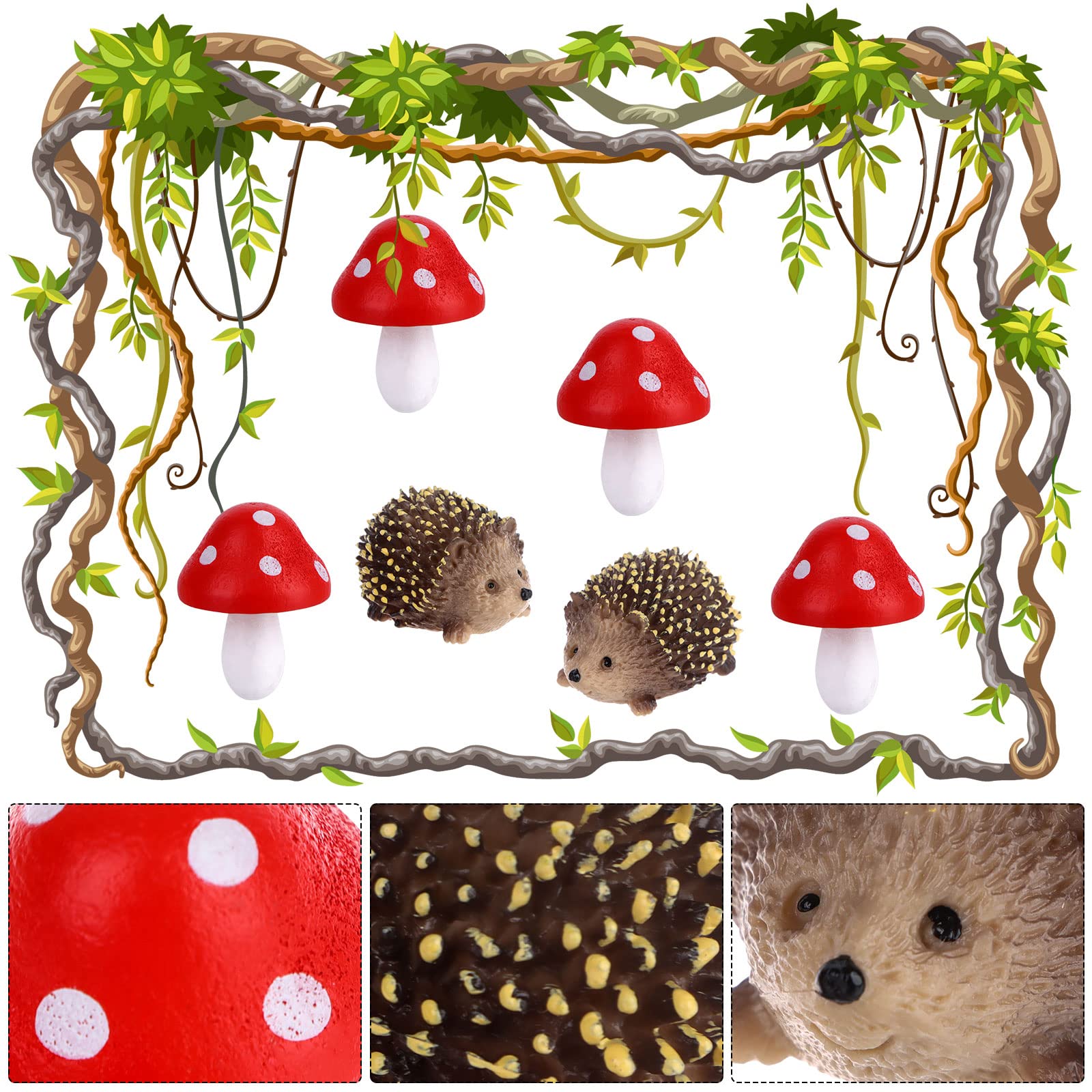 Droutti PVC hedgehog detail highlighting durable crafted finish