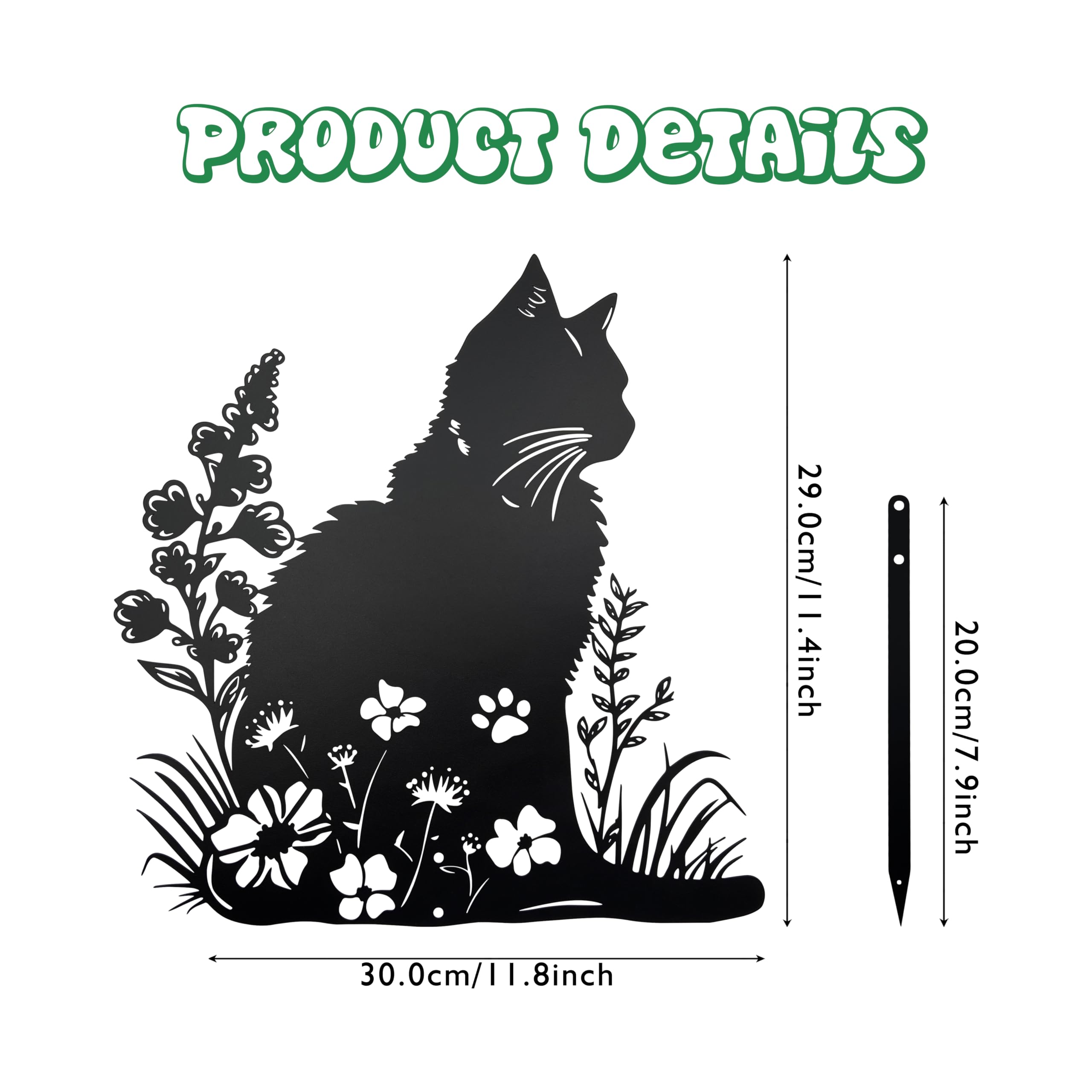 dryelves cat close-up of floral and butterfly cutouts highlighting artisan detail