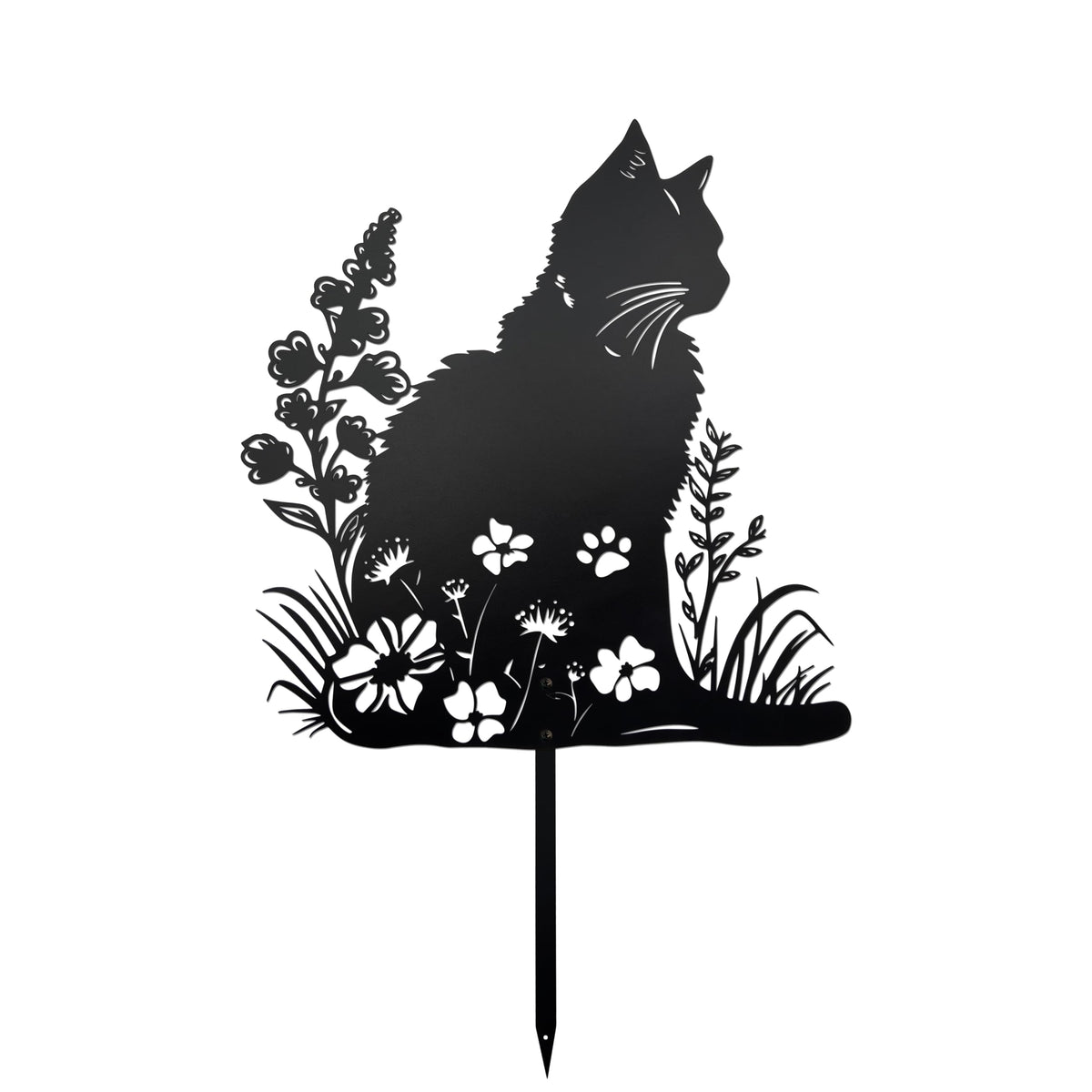 dryelves cat front view showing silhouette and serene design for remembrance