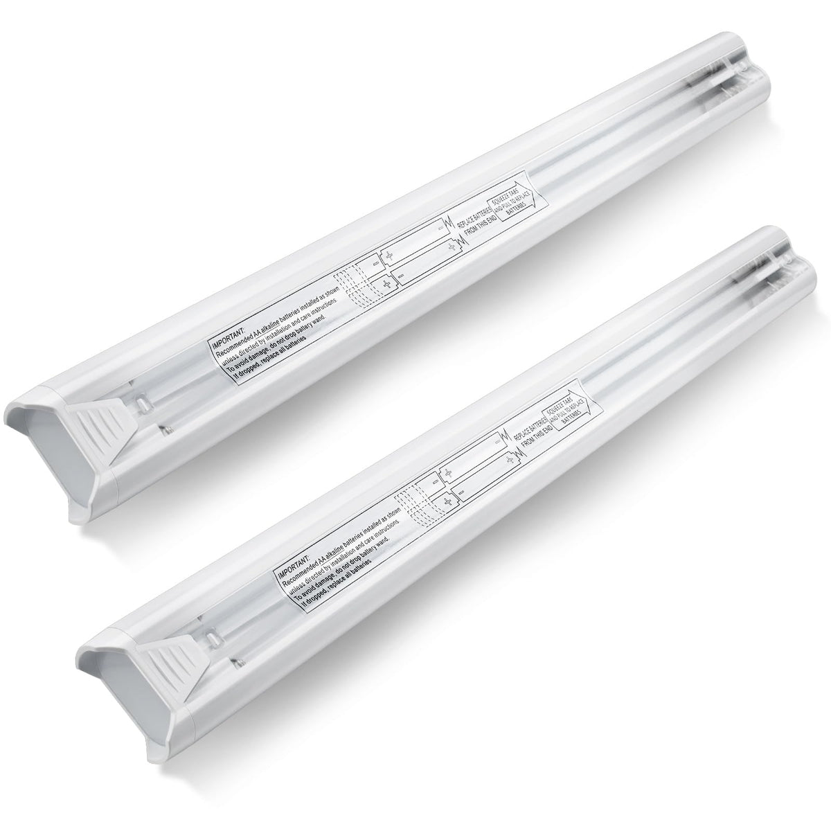 DuckcowsC front view of 2-pack battery wand showing compact design and easy replacement benefit