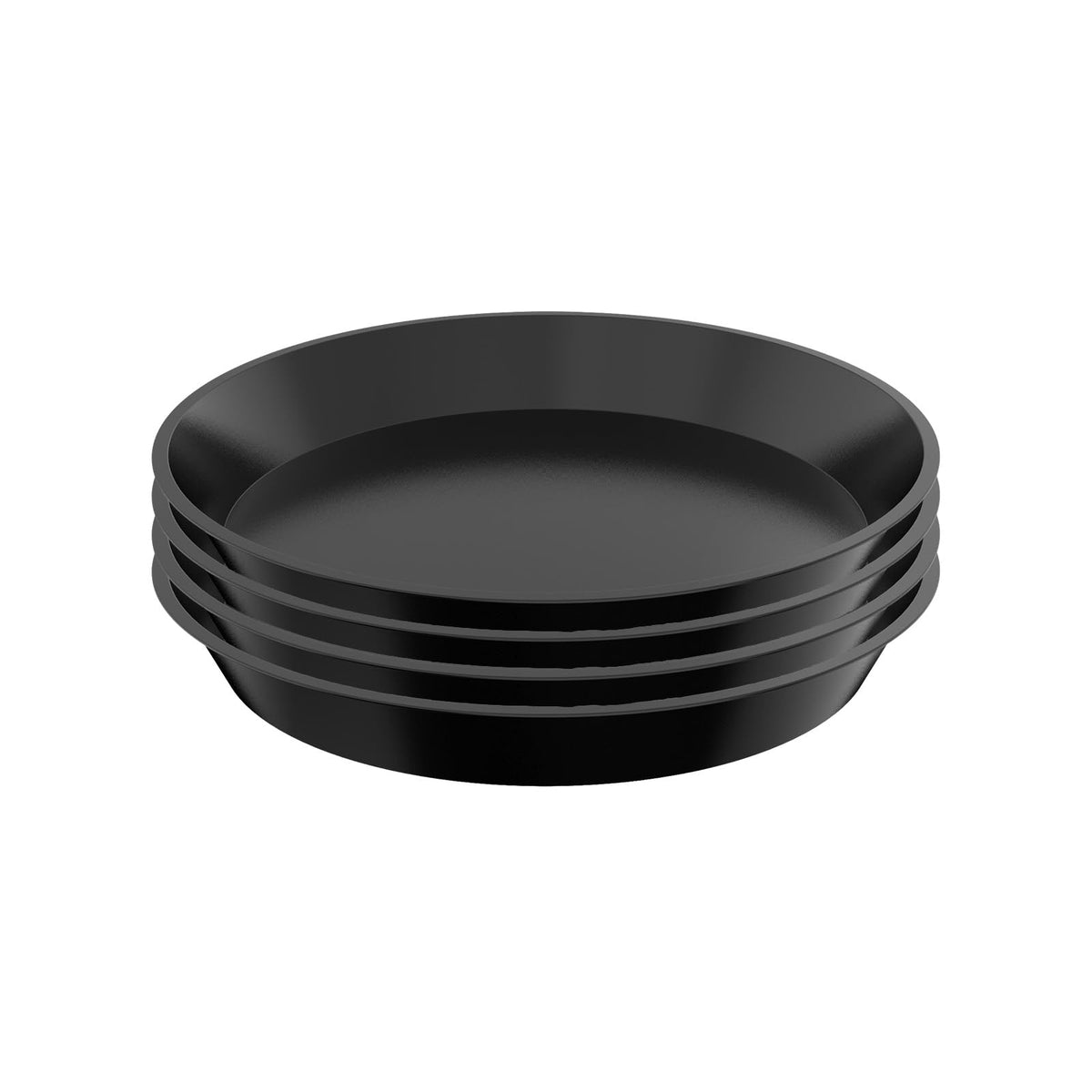DUNPUTE front view of four-pack saucers shows neat stack and storage benefit