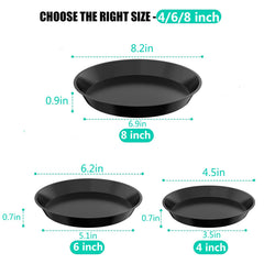 DUNPUTE top view showing three saucer sizes for fit selection