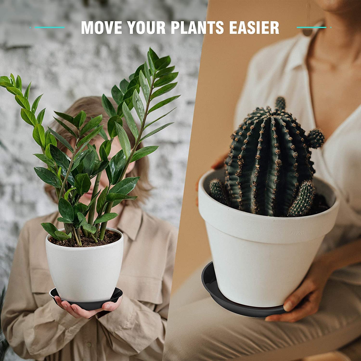 DUNPUTE nested saucers stacked for compact storage benefit