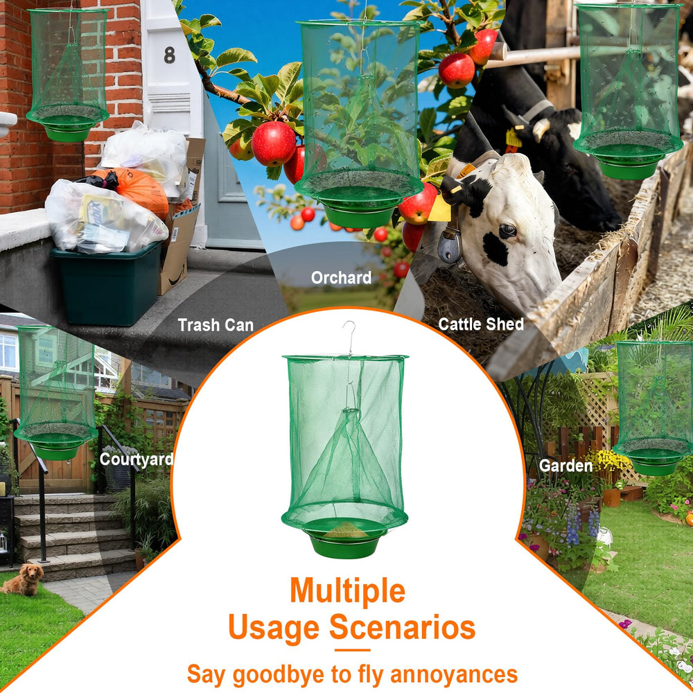 Dwcom Trap installed on patio showing nuisance fly reduction outdoors