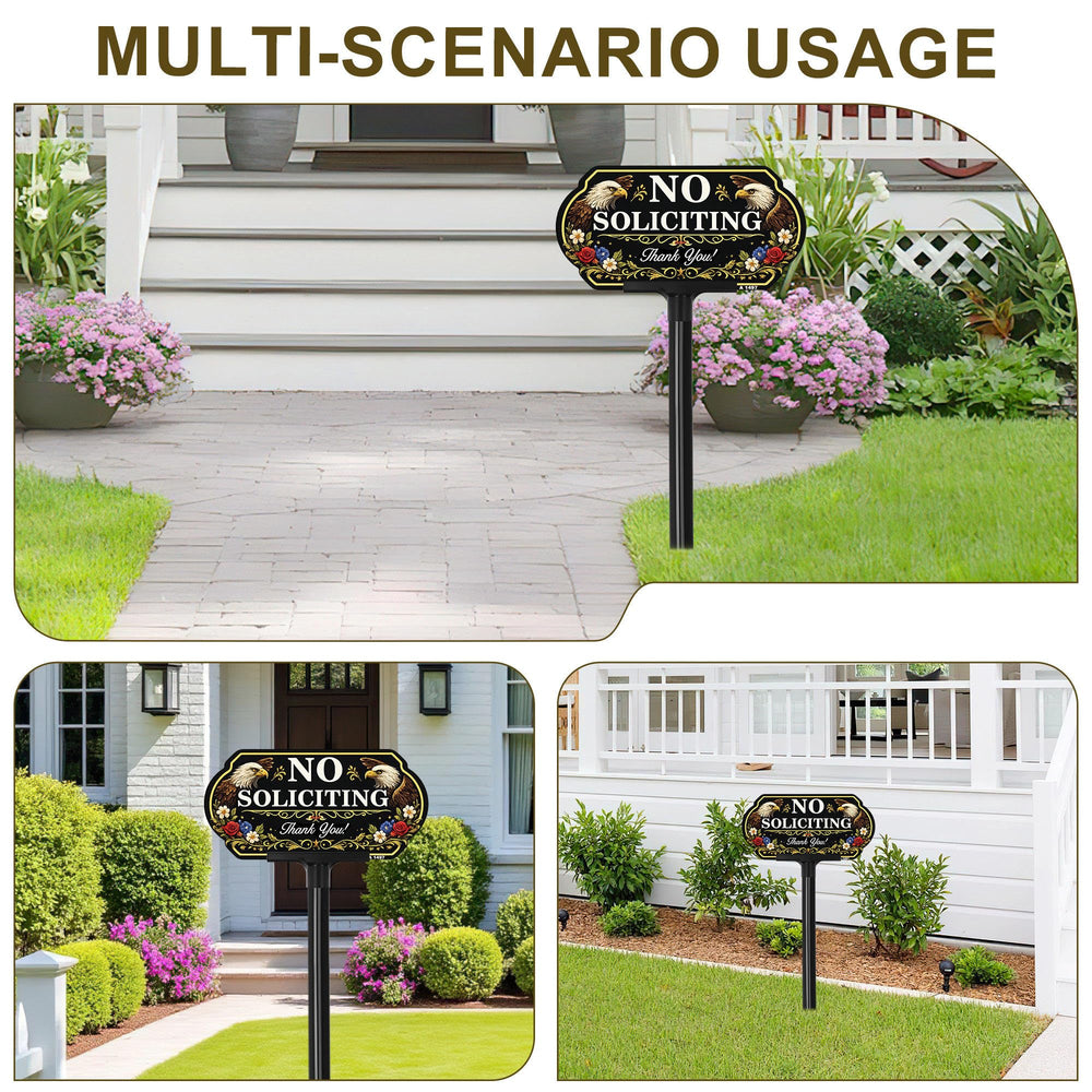 DXSIGN installed in front yard demonstrating visibility and neat look