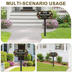DXSIGN installed in front yard demonstrating visibility and neat look