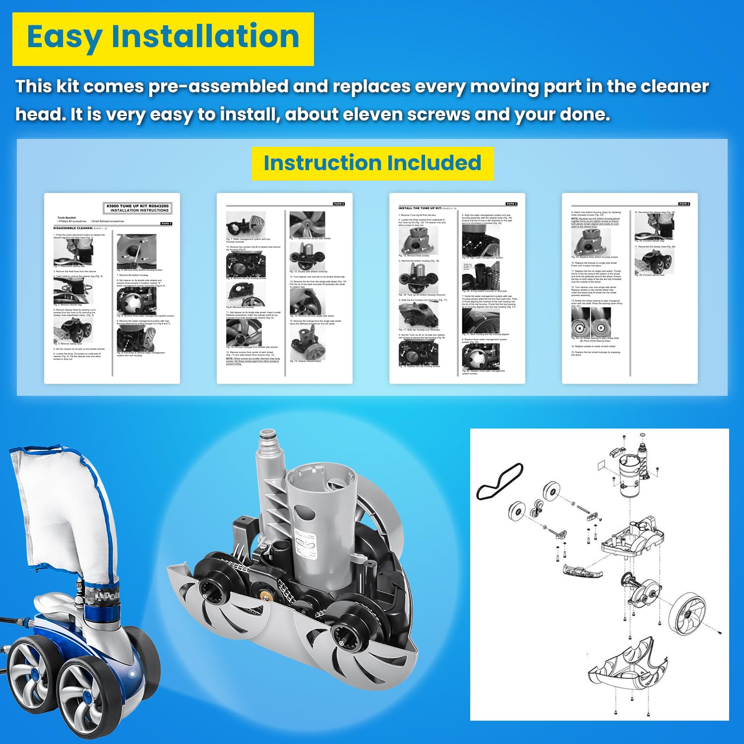 E-cowlboy kit beside ruler to show compact size and easy handling advantage