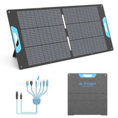 E-POWO folded front view showing compact portability and easy transport