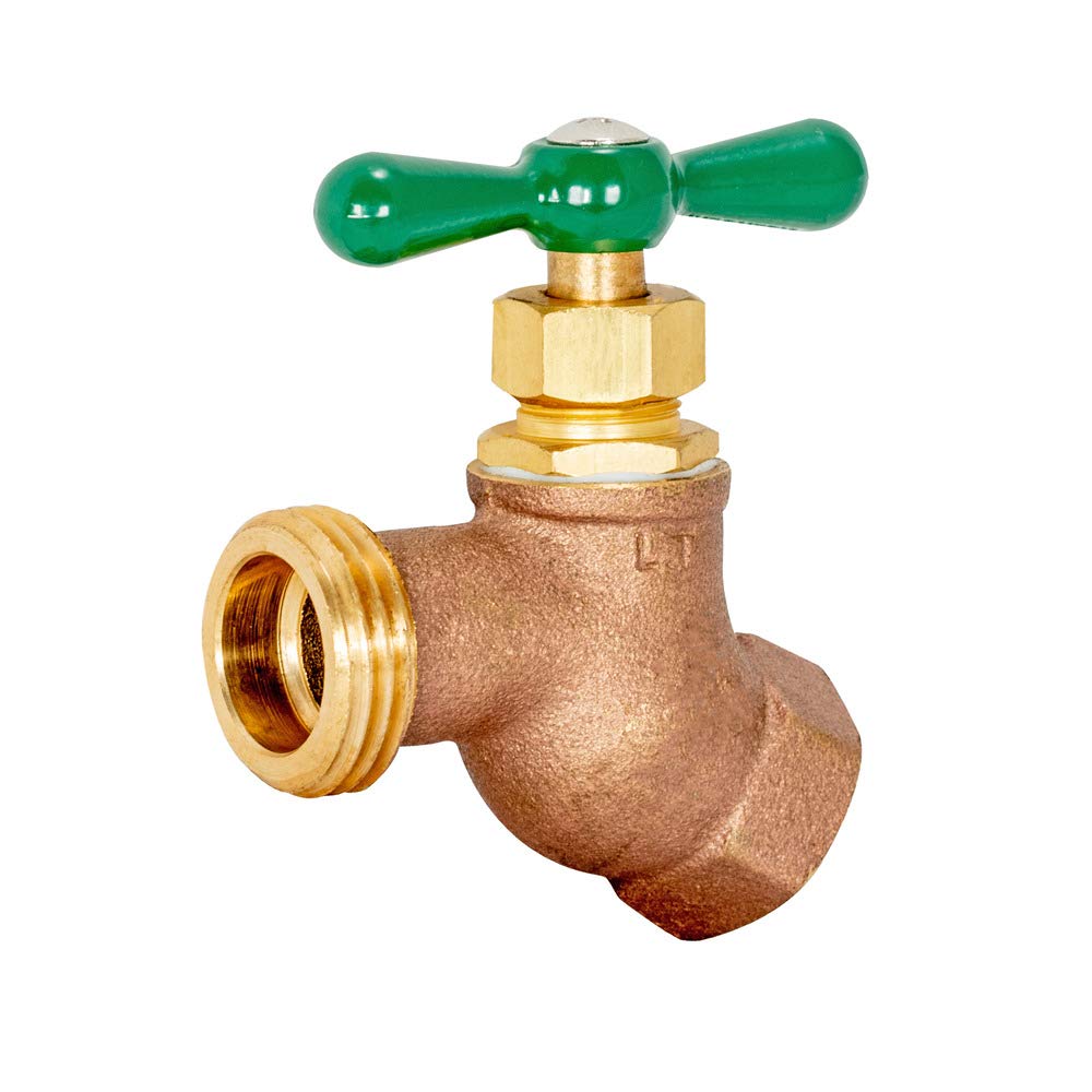 Eastman front facing hose bibb showing durable brass body and secure fit