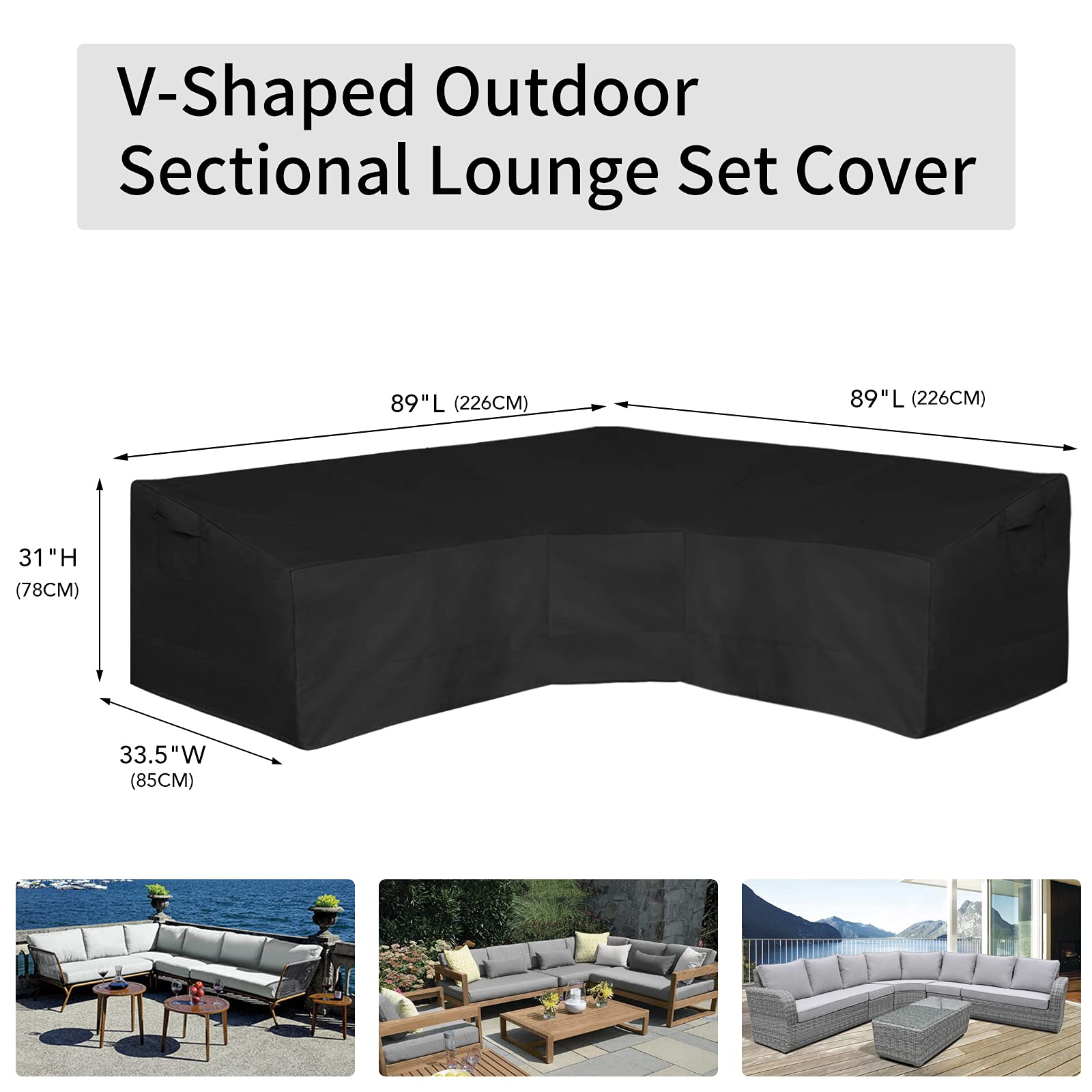 Easy-Going cover size comparison with ruler showing fit accuracy and measurement benefit