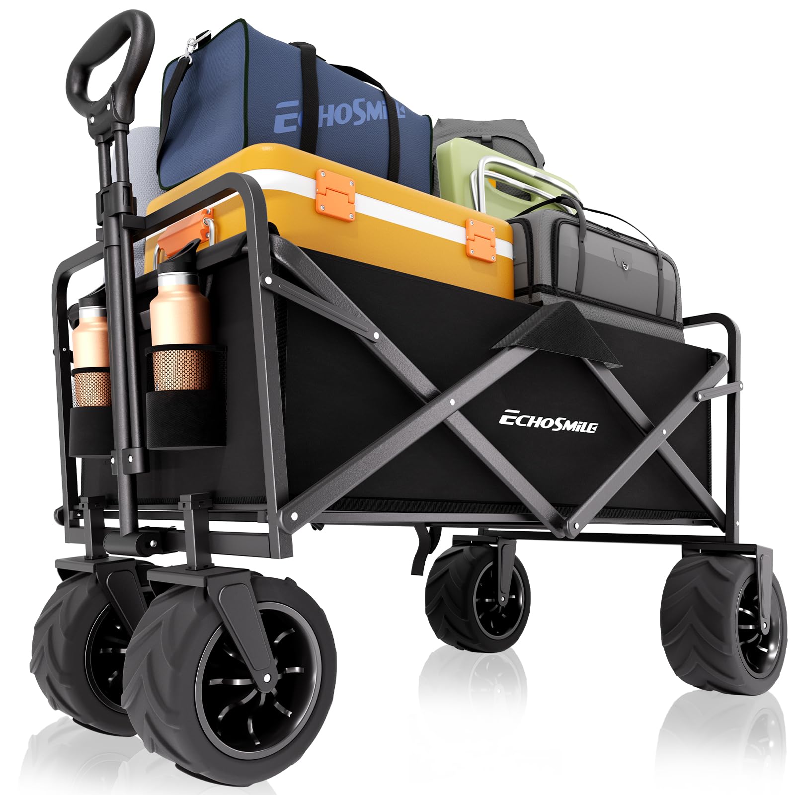 EchoSmile front view showing sturdy frame and cargo capacity benefit