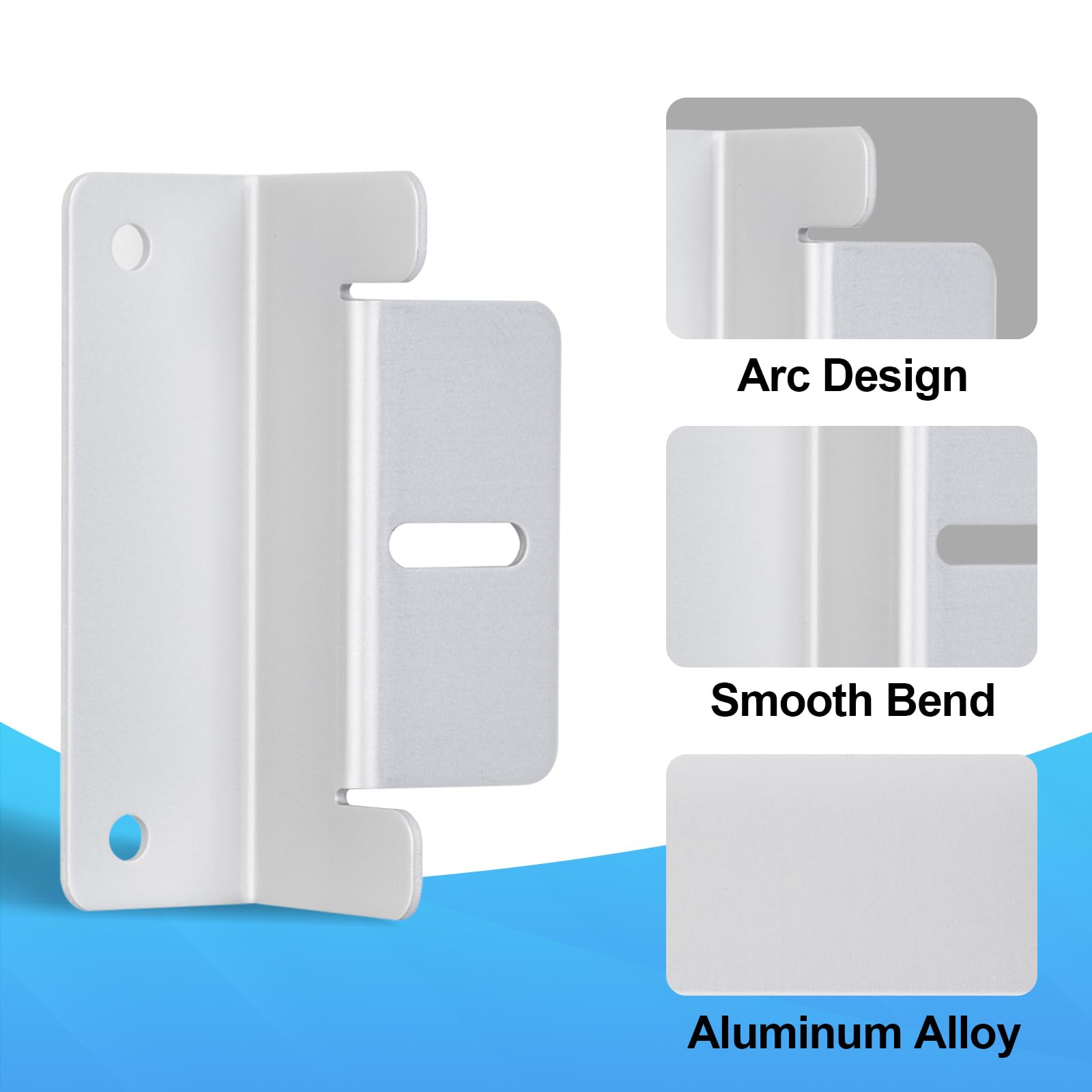 ECO-WORTHY Z brackets mounted on flat roof demonstrating elevated panels and improved drainage