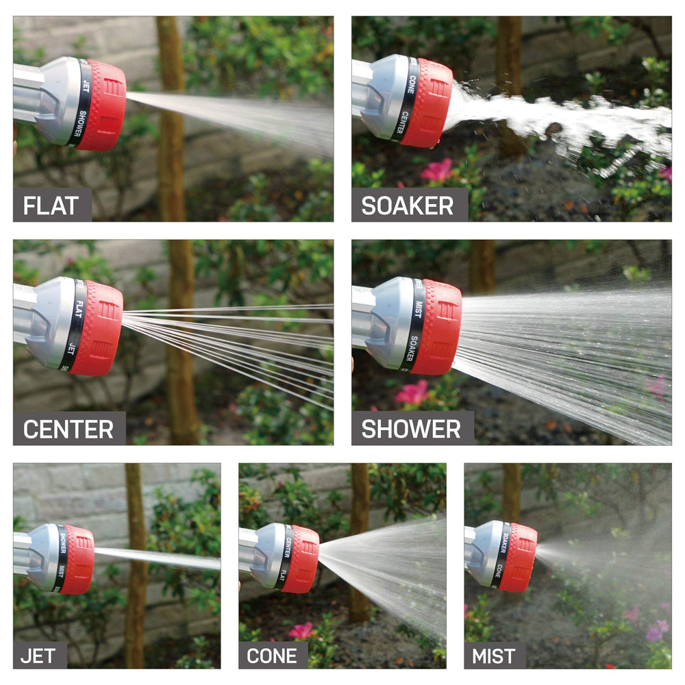 Eden nozzle thumb control close-up illustrating easy pattern and flow adjustment