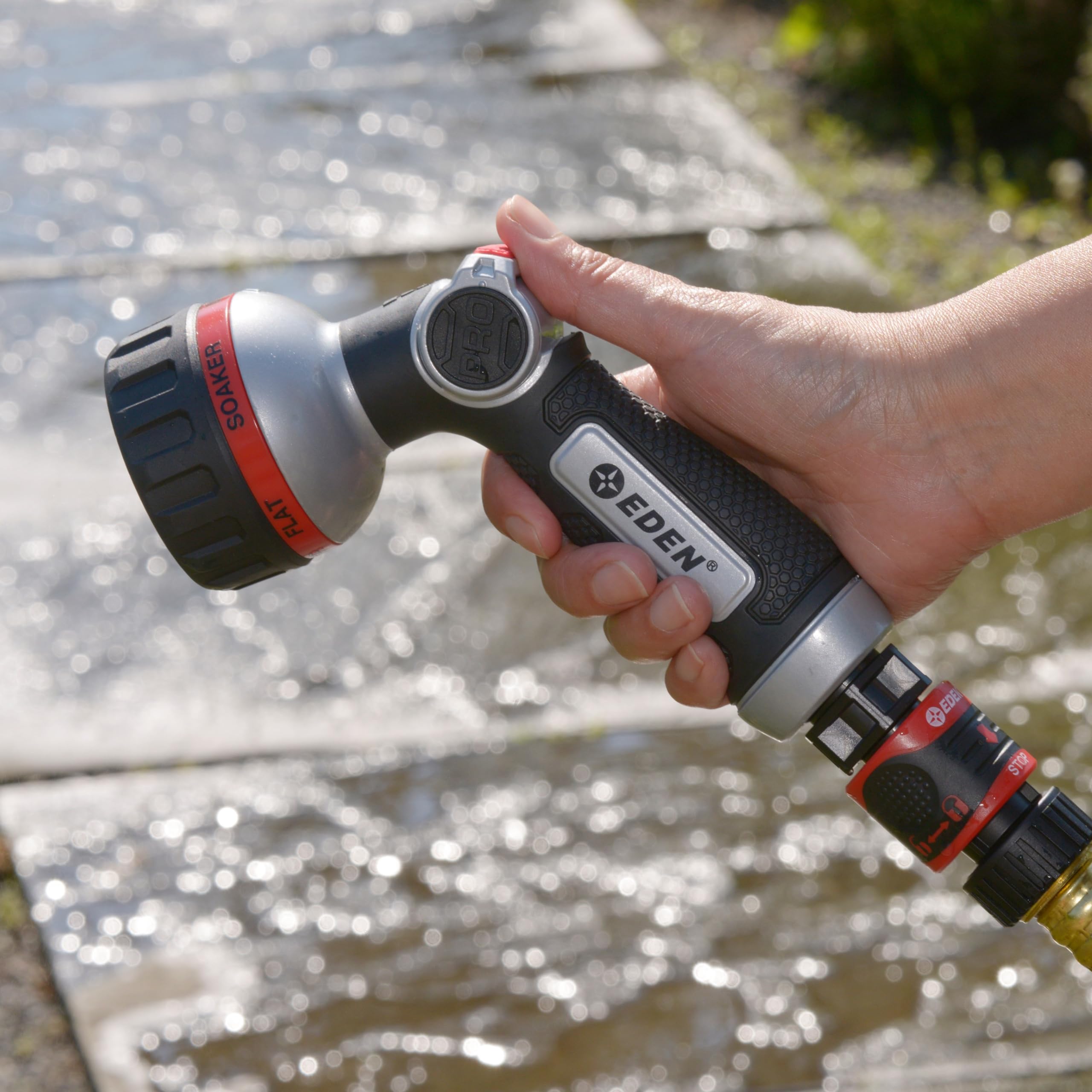 Eden nozzle with quick-connect set enabling fast tool changes