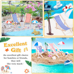 EIKEJI mini beach chairs with tea table staged, enhances small scenes