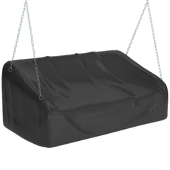 EKQSGLC front view of black hanging swing cover showing full protection and weather resistance