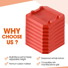 ElectricWise stacked shims showing compact storage and adjustable height benefit