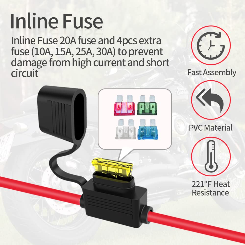 ELFCULB dust cap protecting SAE connector, keeps out water and dirt