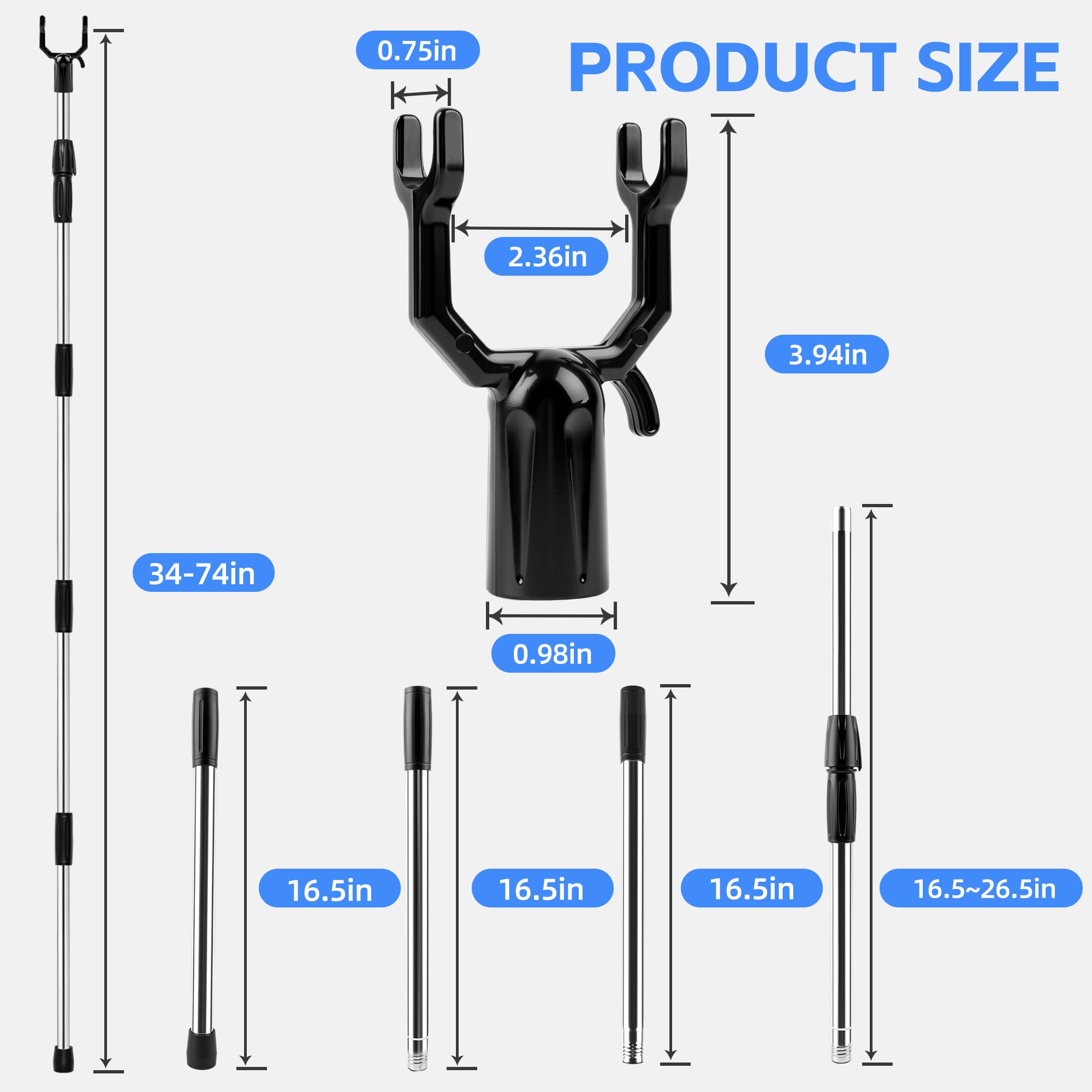 Elyssnova close up of locking mechanism showing secure adjustable height