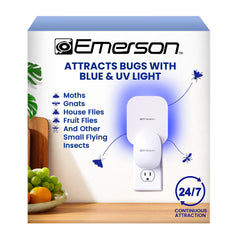 Emerson ITL7103 front view showing compact plug-in design and ambient light benefit