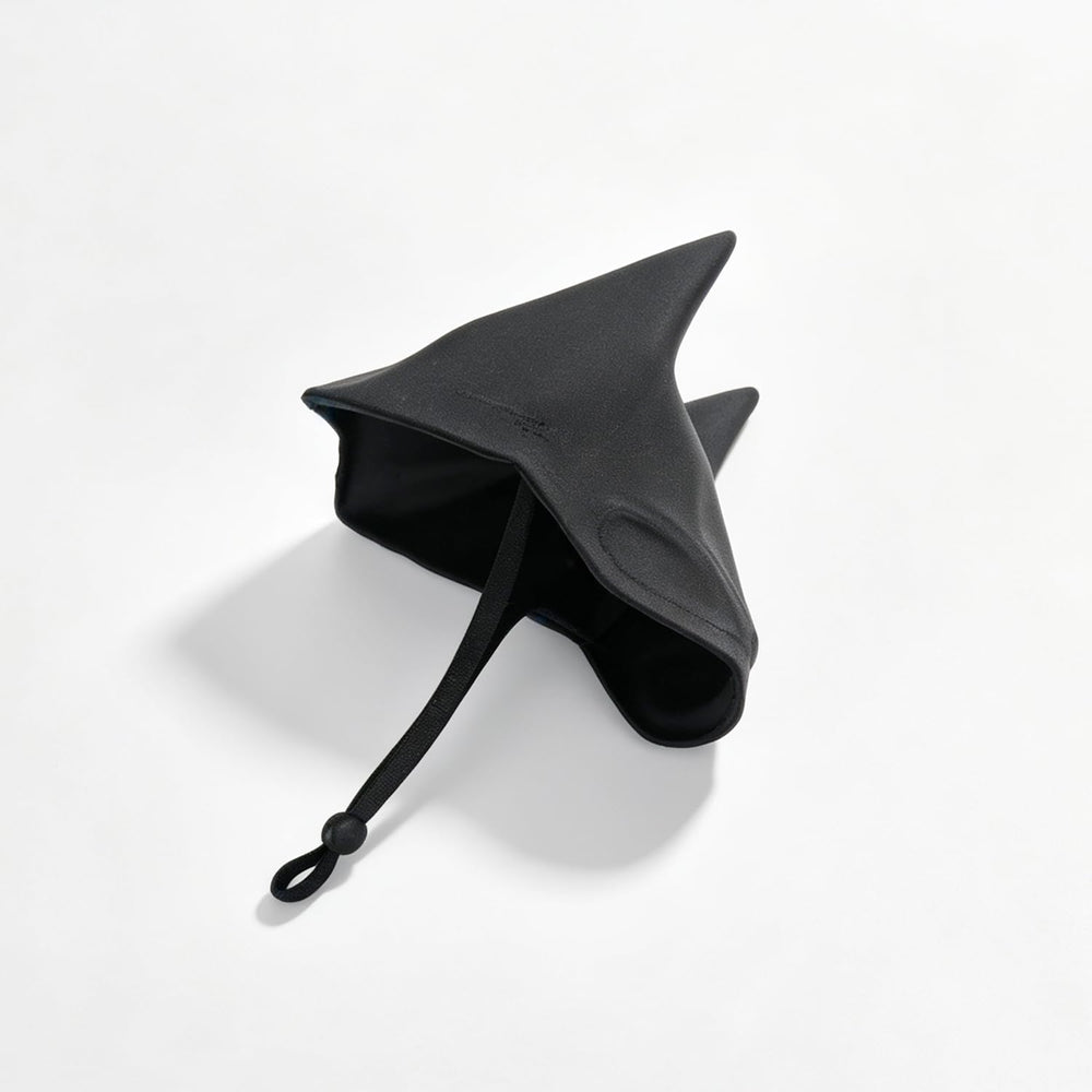 Enrichoice flat lay of mask and cape showing included components
