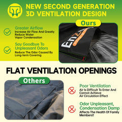 Enzeno fastening velcro straps and side straps for wind-resistant security