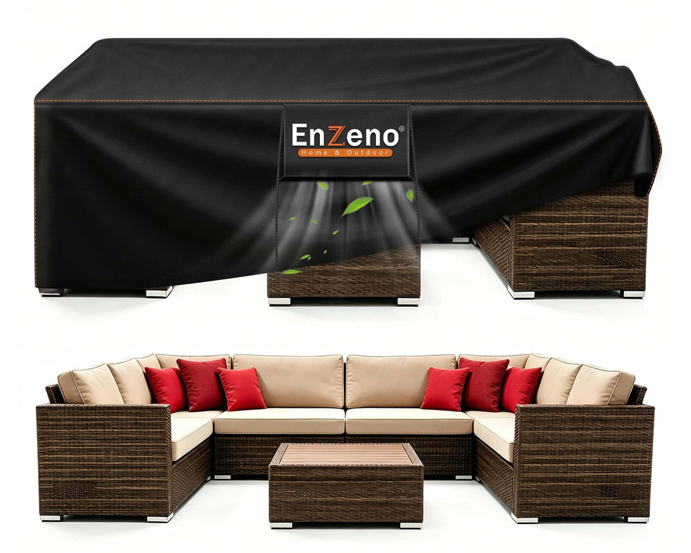 Enzeno front view showing full cover and protective fit benefits