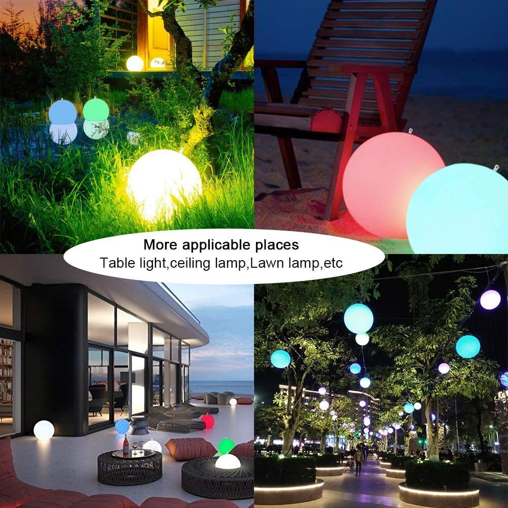 Esuper two globes on lawn pathway creating welcoming pathway illumination and party ambience