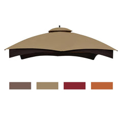 Eurmax canopy front on gazebo showing full replacement fit and improved appearance
