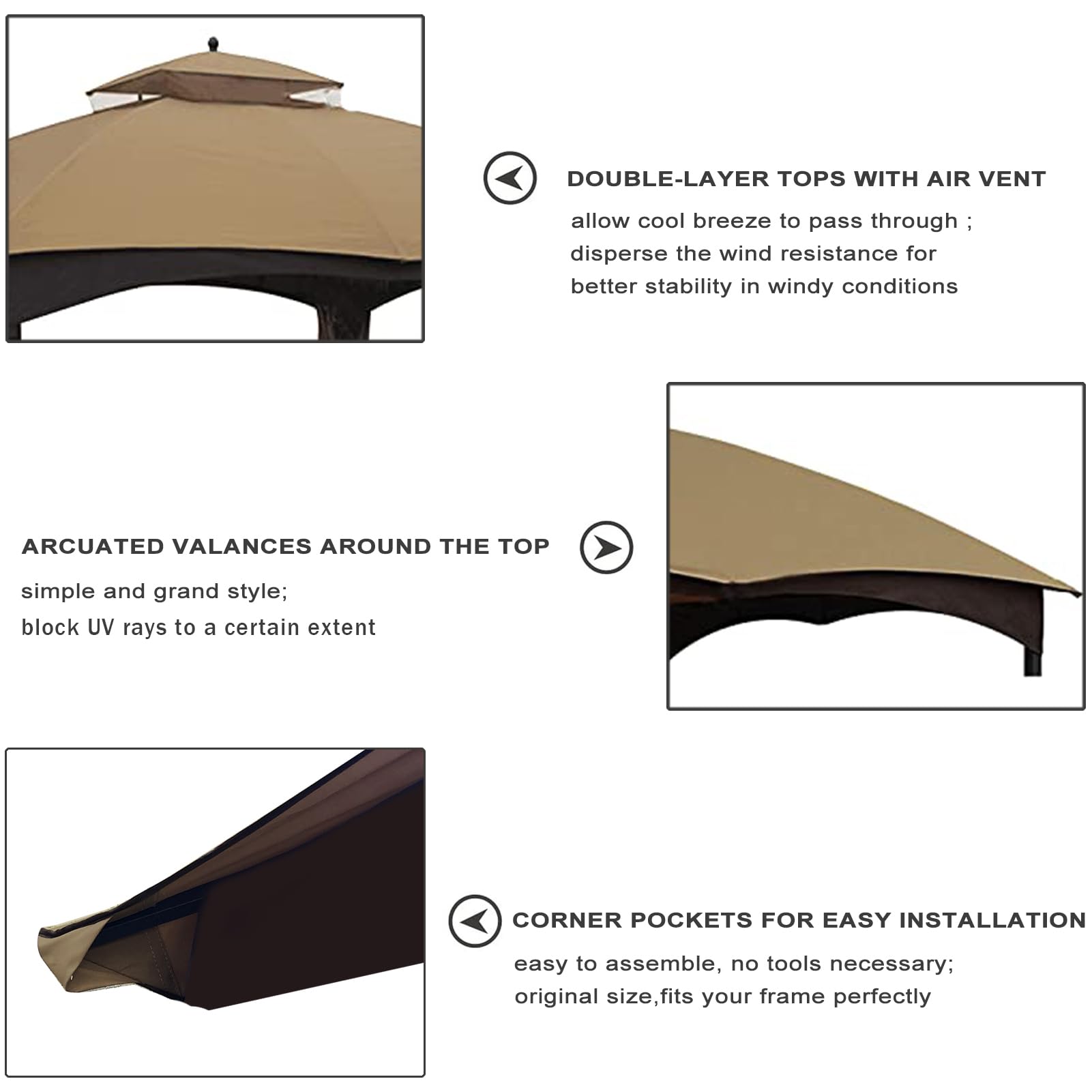 Eurmax corner attachment strap close-up illustrating reinforced fastening strength