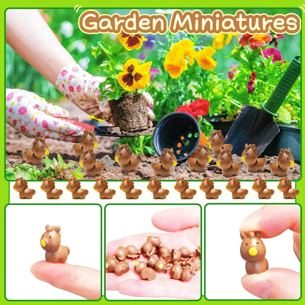 EVDERS assortment of colorful mini horses, enhances visual variety
