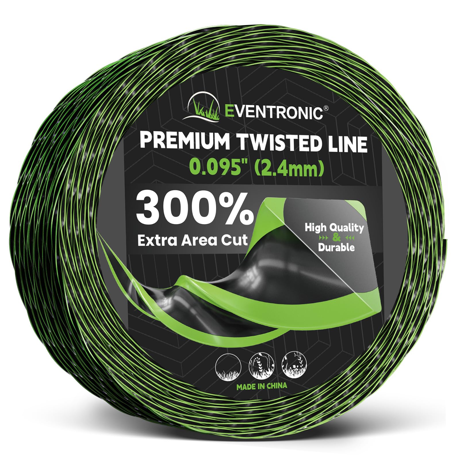 Eventronic spool front packaging showing model and length, clear purchase benefit