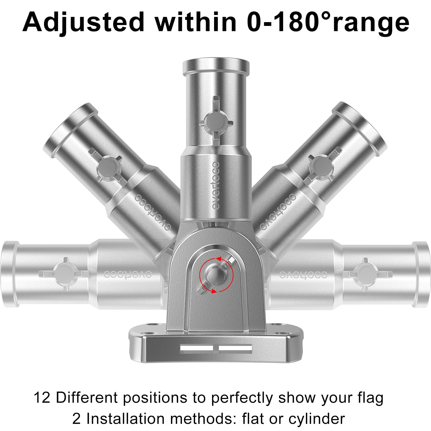 evertoco pole section detail highlighting thicker T304 steel for durability