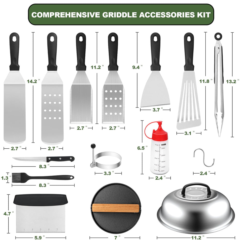 EWFEN close-up of enlarged stainless steel spatula that provides strong flipping leverage