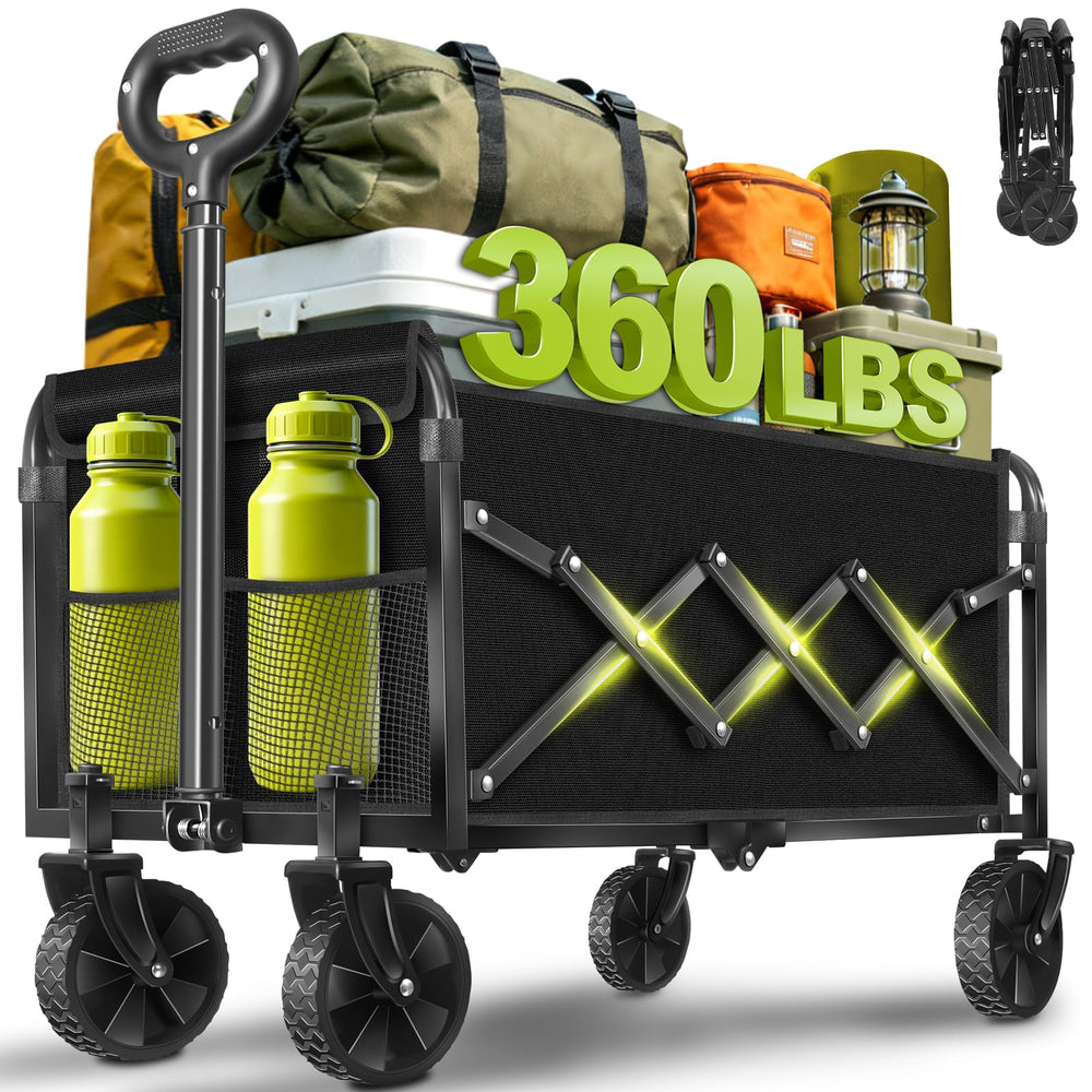 Exovyn front view showing sturdy frame and spacious cargo for hauling