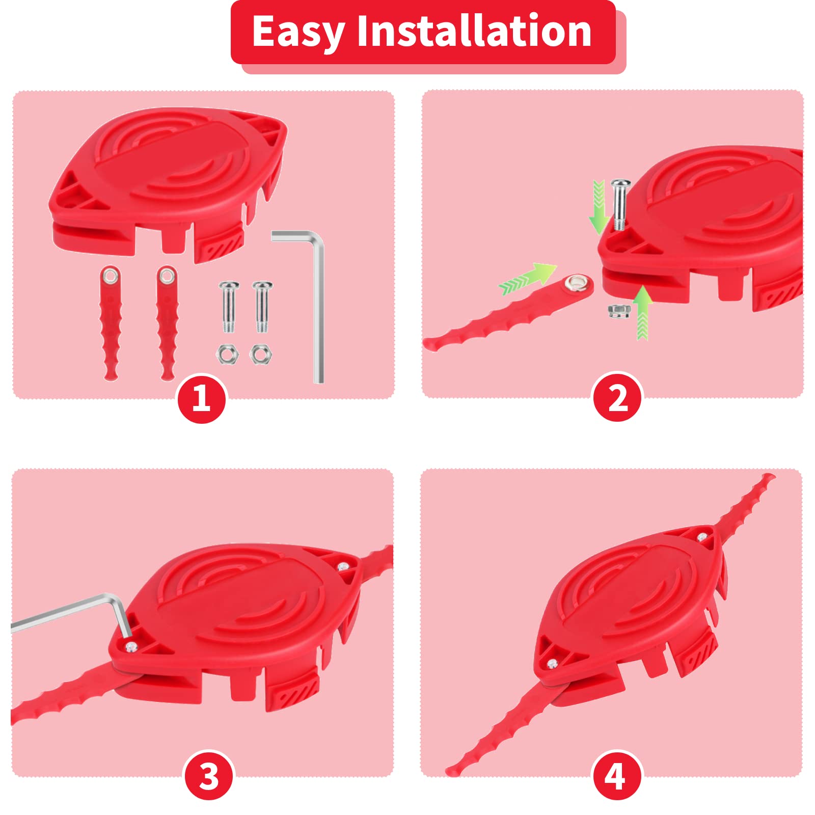 Eyoloty replacement head mounted on trimmer in use delivering efficient trimming