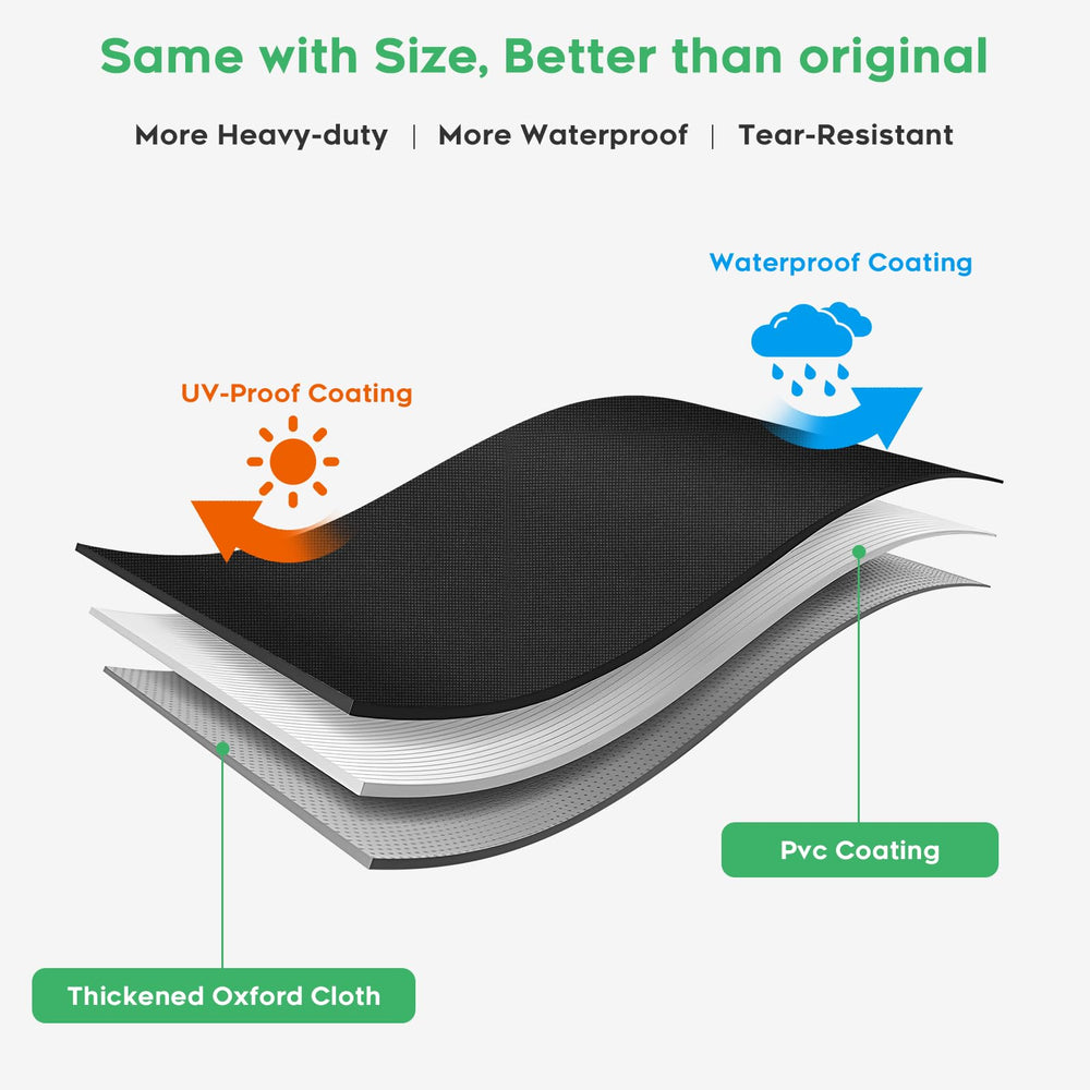 EZ-DONGTENG Velcro straps secured to prevent wind blow-off and stabilize cover