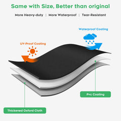 EZ-DONGTENG Velcro straps secured to prevent wind blow-off and stabilize cover