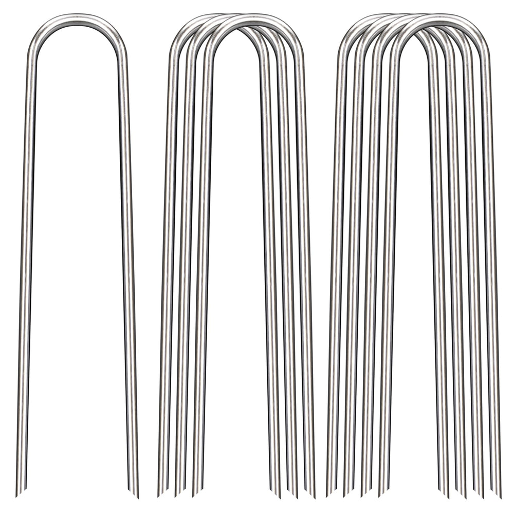 FAAYUCK front packaging showing 8-inch galvanized staples and pack size
