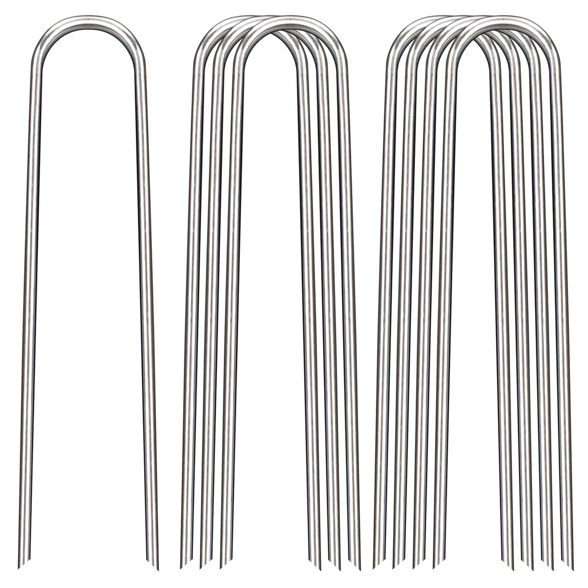 FAAYUCK front packaging showing 8-inch galvanized staples and pack size